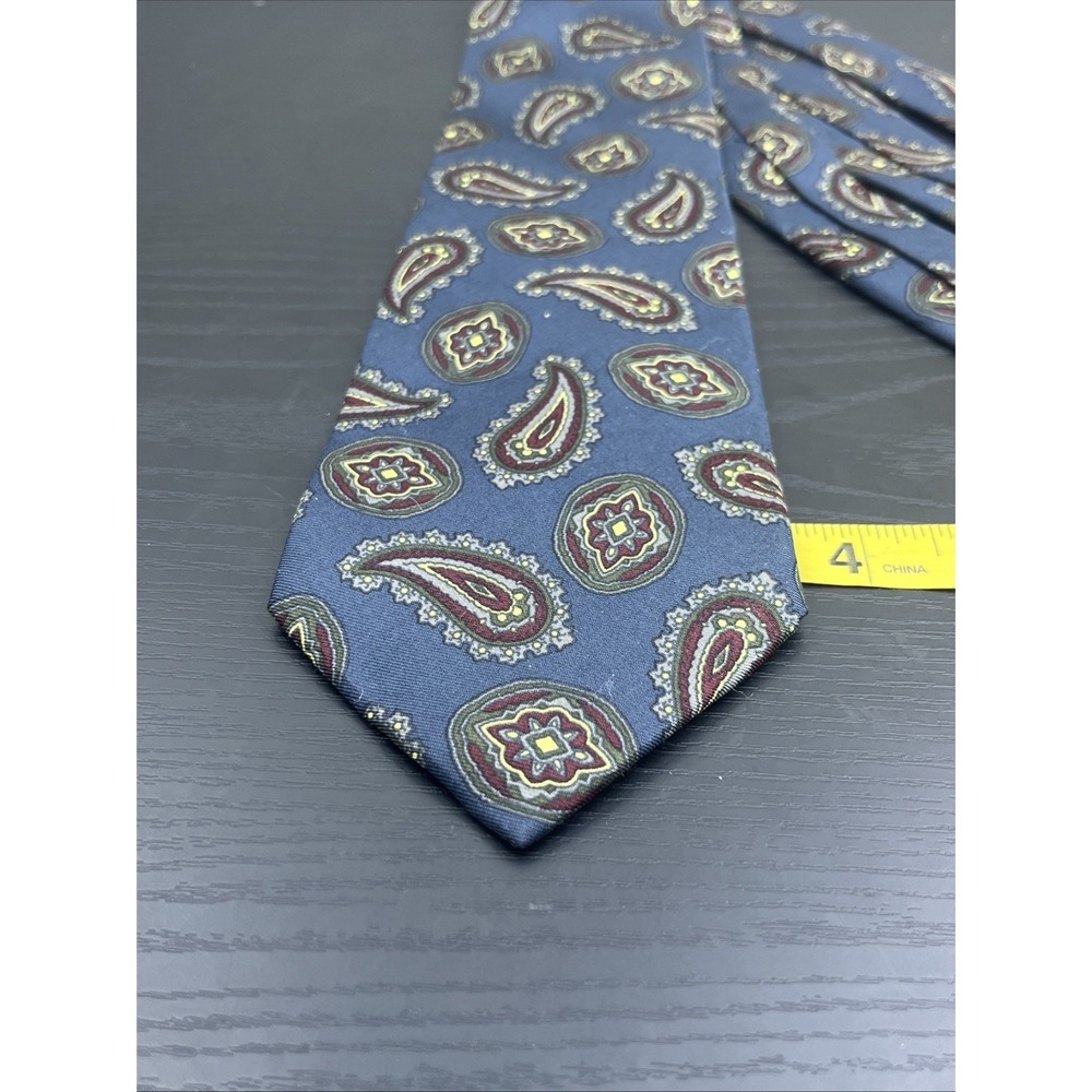 Lands' End Paisley Men's Neck Tie 56" Classic Pattern Tie - Picture 6 of 6